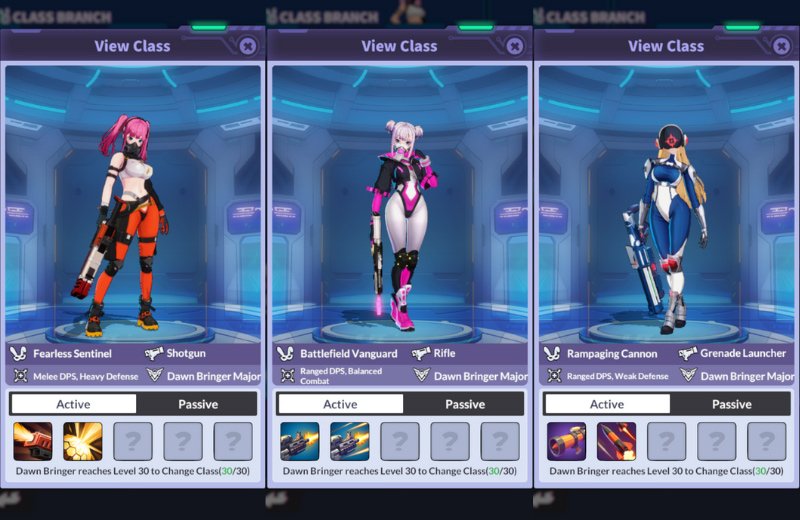 Change Class to Dawn Bringer Major