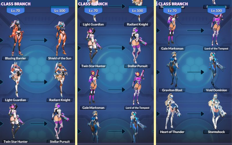 Change Class to First Lieutenant