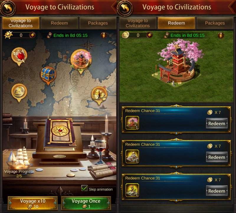 Get Evony Ideal Land Ornament Sakura Lantern Tower